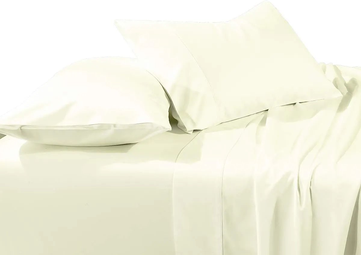Royal Tradition compared to Royal Hotel Collection Solid Ivory Brushed Microfiber Full Size Bed Sheet Set