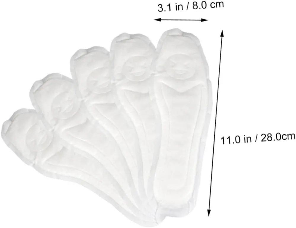 SAFIGLE 10 Pairs Foot Care Cushion Arch Soft Shoe Inserts Support Insole of Feet Cushion Pad for Liners Cotton