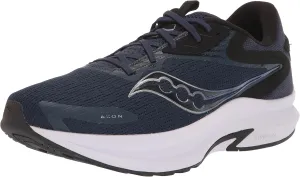Saucony Men's Axon 2 Running Shoe, Navy/Silver, 9.5