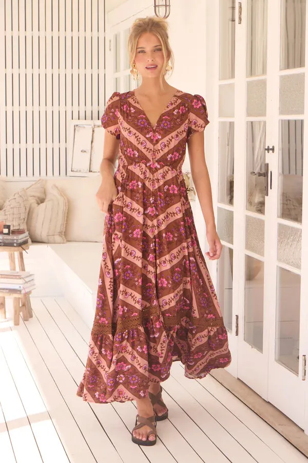 Savanna Print Carmen Maxi - Jaase