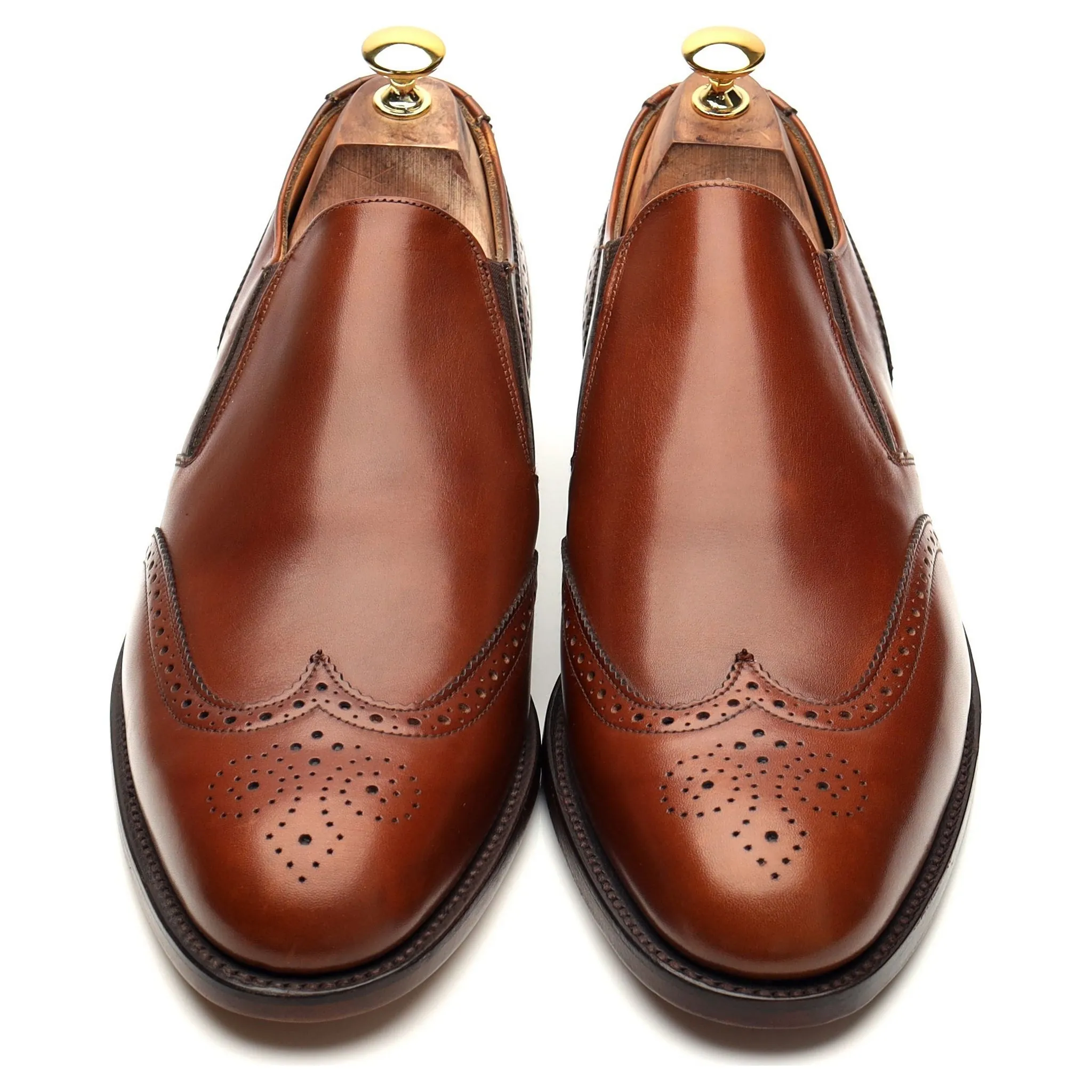 Shipton & Heneage 'Vienna' Tan Brown Leather Slip On Loafers UK 10