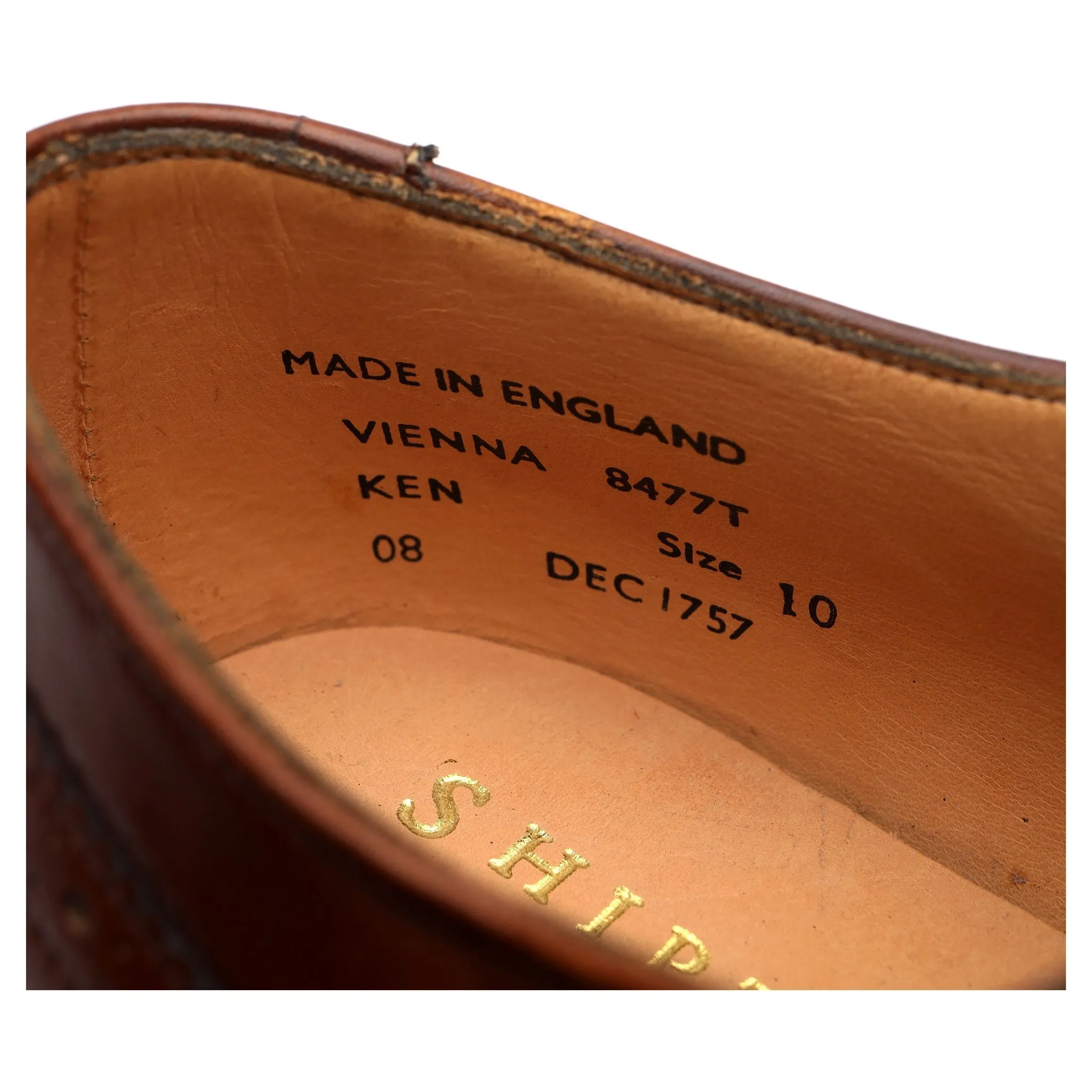 Shipton & Heneage 'Vienna' Tan Brown Leather Slip On Loafers UK 10