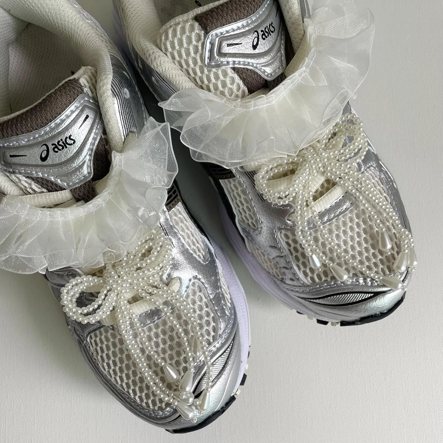 Shoe Charms for Sneakers Laces Frilly Shoelaces Decorations Clips DIY Shoelace Charms for Casual Shoes Women Girl Accessory