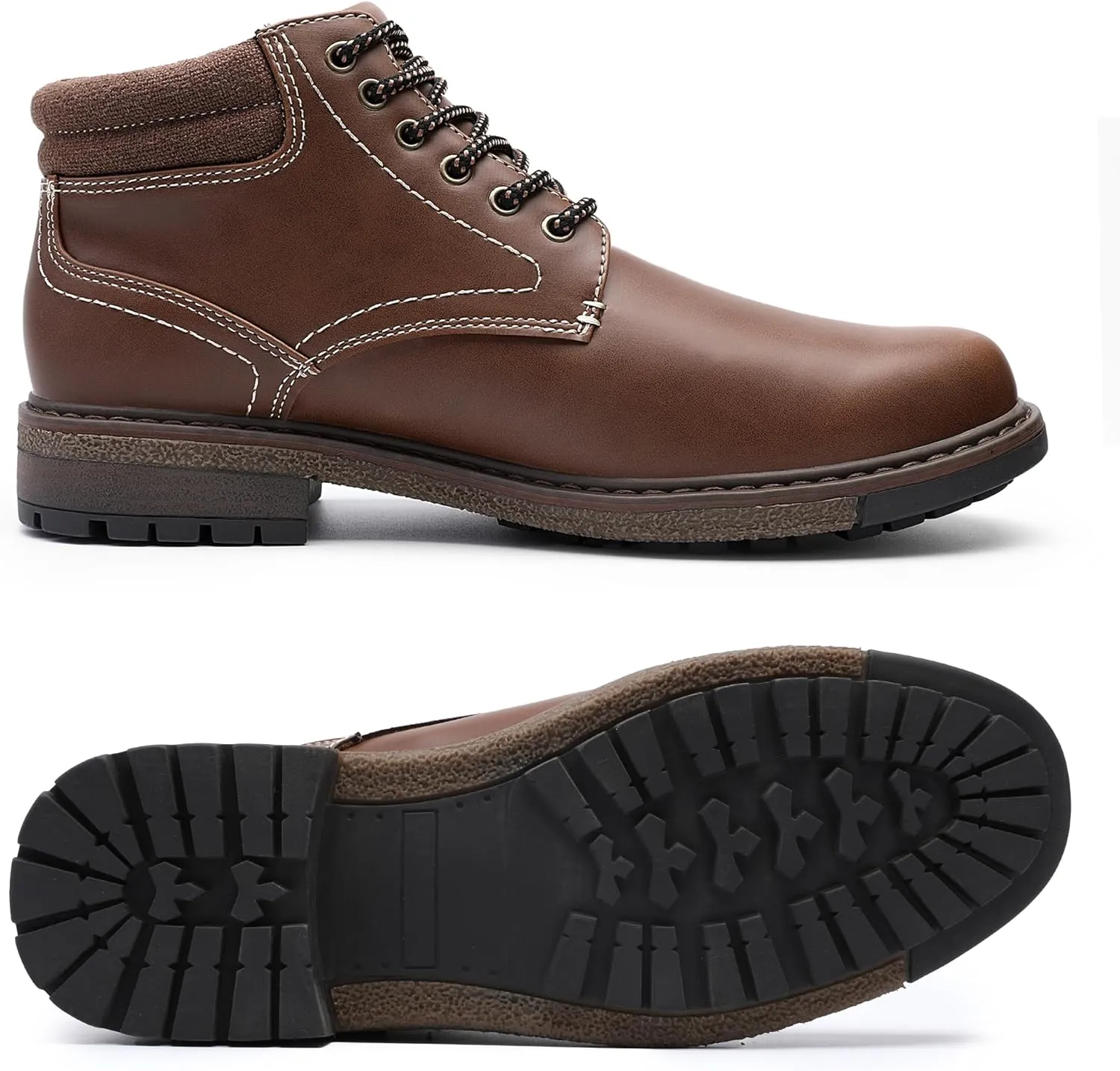 shoeslocker Men's Casual Boots Ankle Boots for Men Dress Loafer Classic Shoes for men With Waterproof Slip Resistant