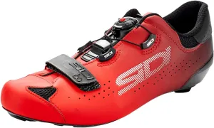 Sidi Sixty Road Cycling Shoes - Black/Red 46.5