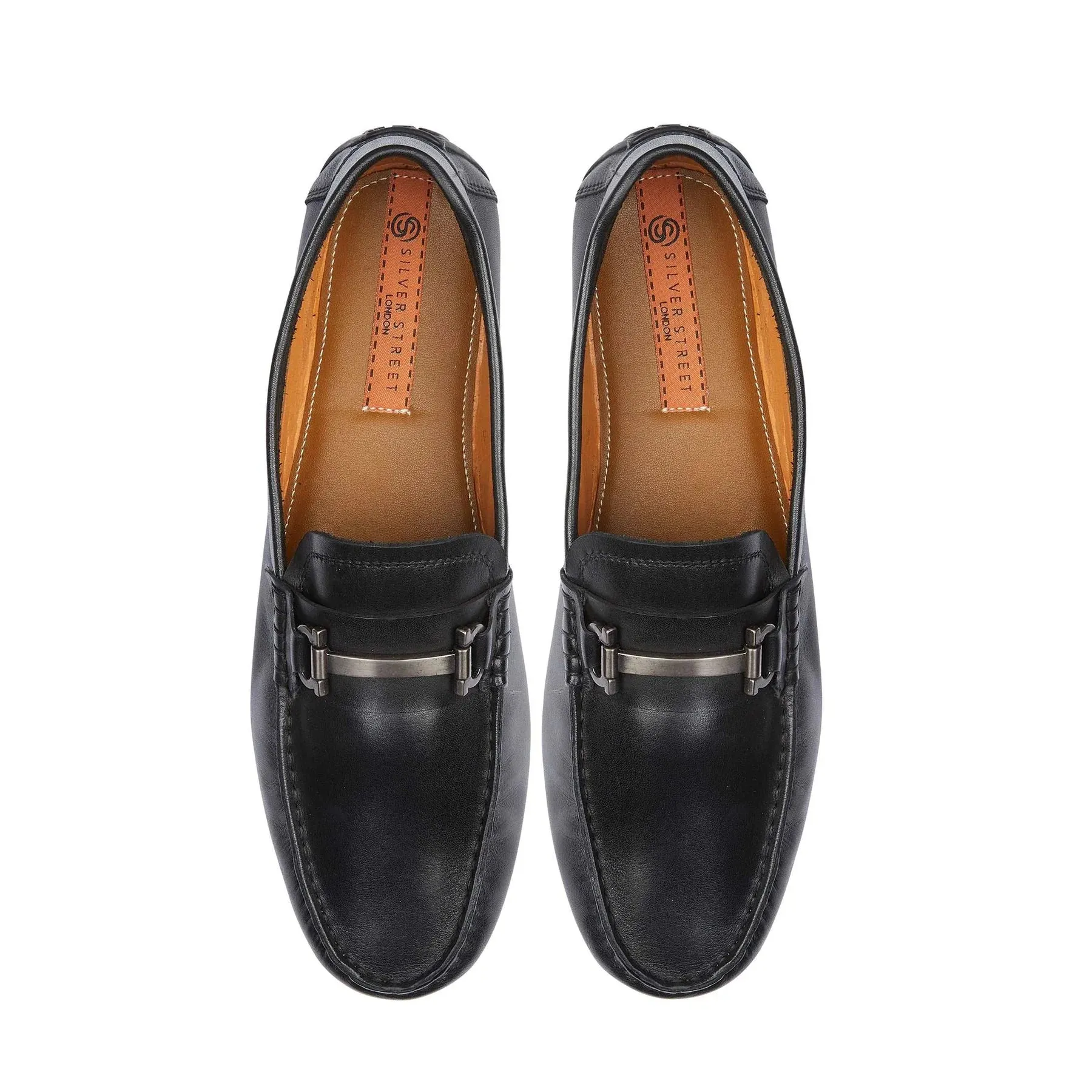 Silver Street London AUSTIN Mens Loafers Black