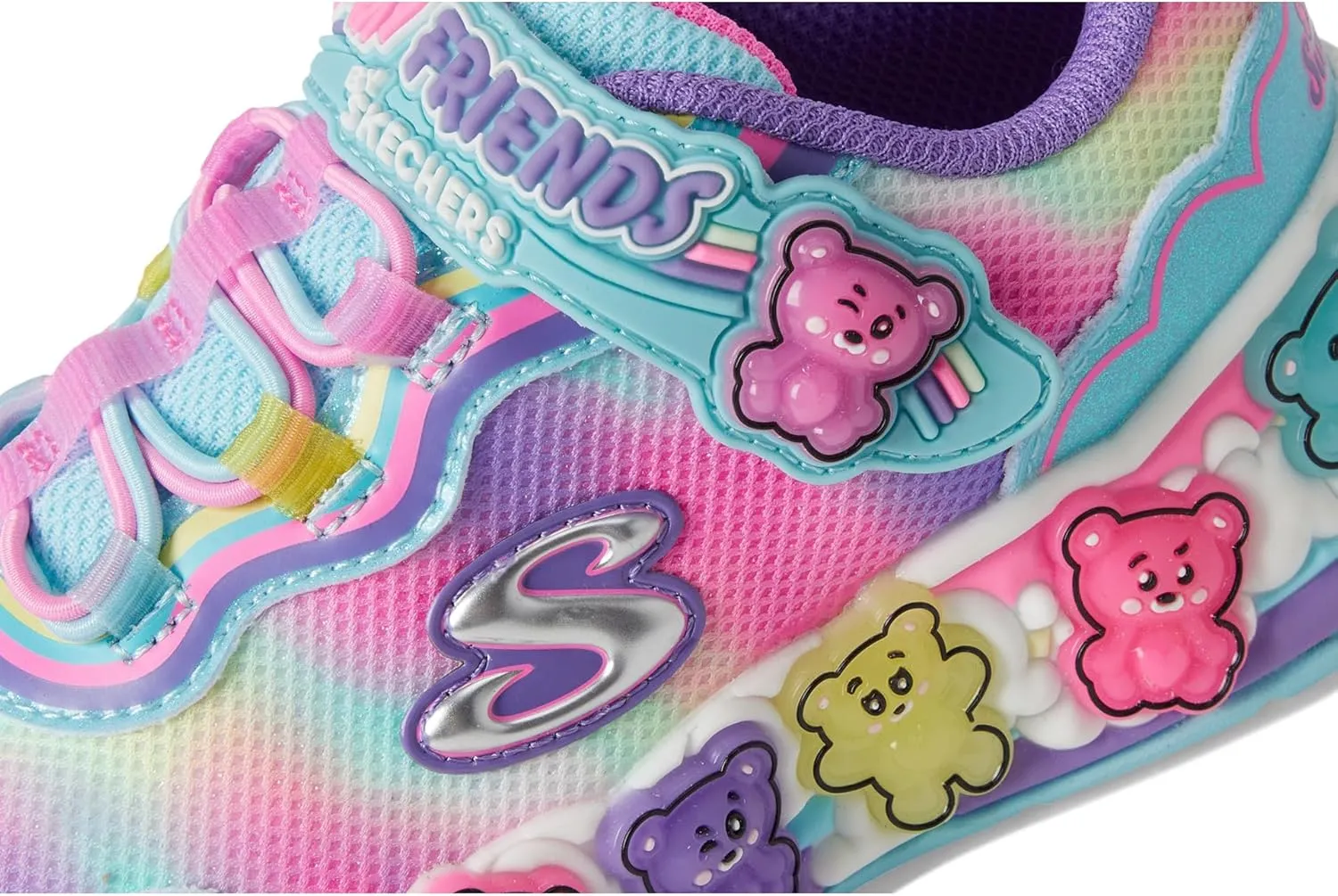 SKECHERS Girl's Gummy Friends 303205l (Little Big Kid) Sneaker