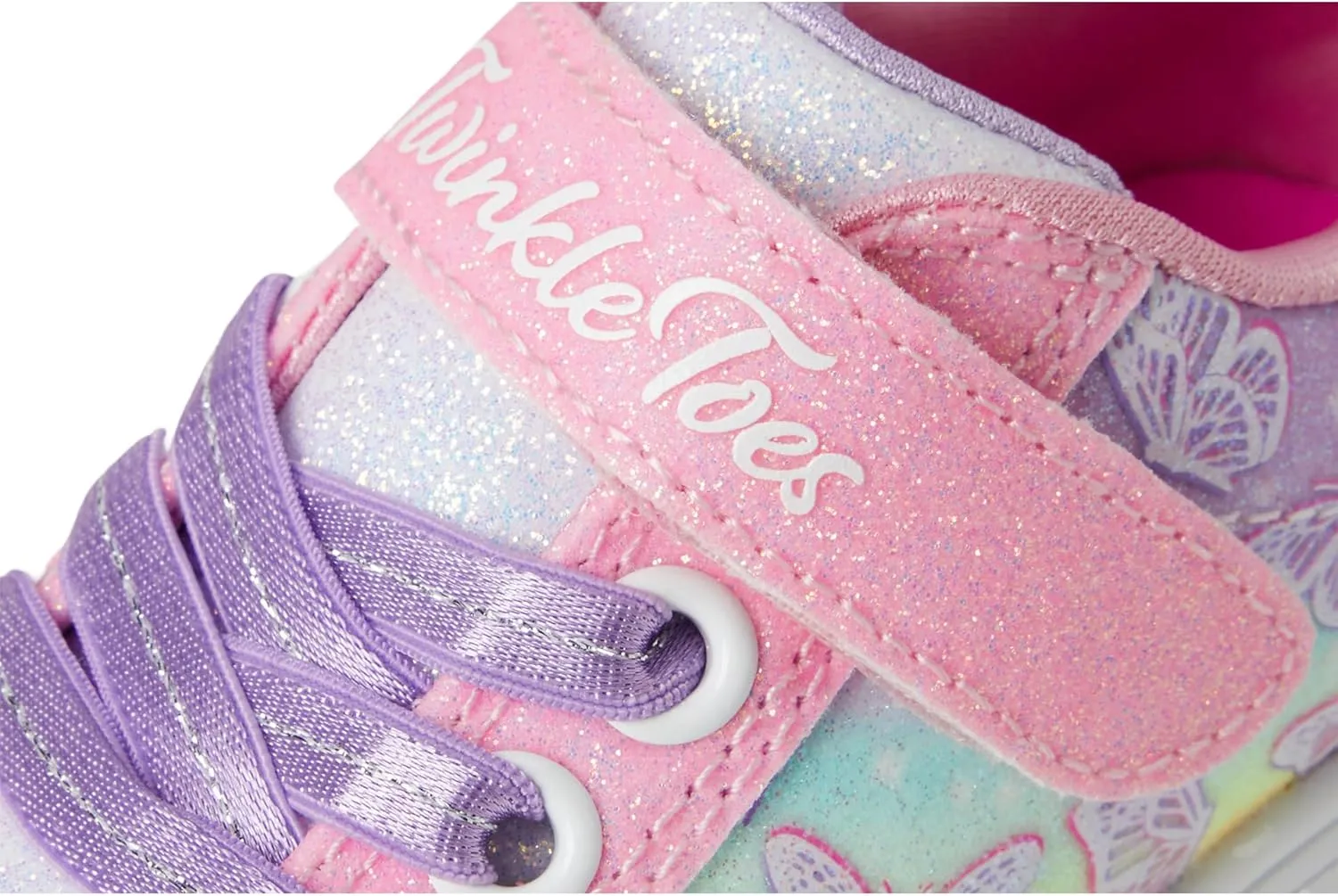 SKECHERS Girl's Twinkle Sparks-Ombre Flutter Sneaker