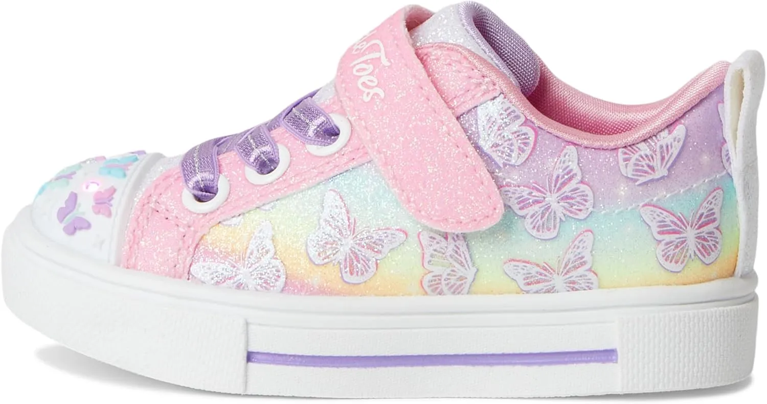 SKECHERS Girl's Twinkle Sparks-Ombre Flutter Sneaker