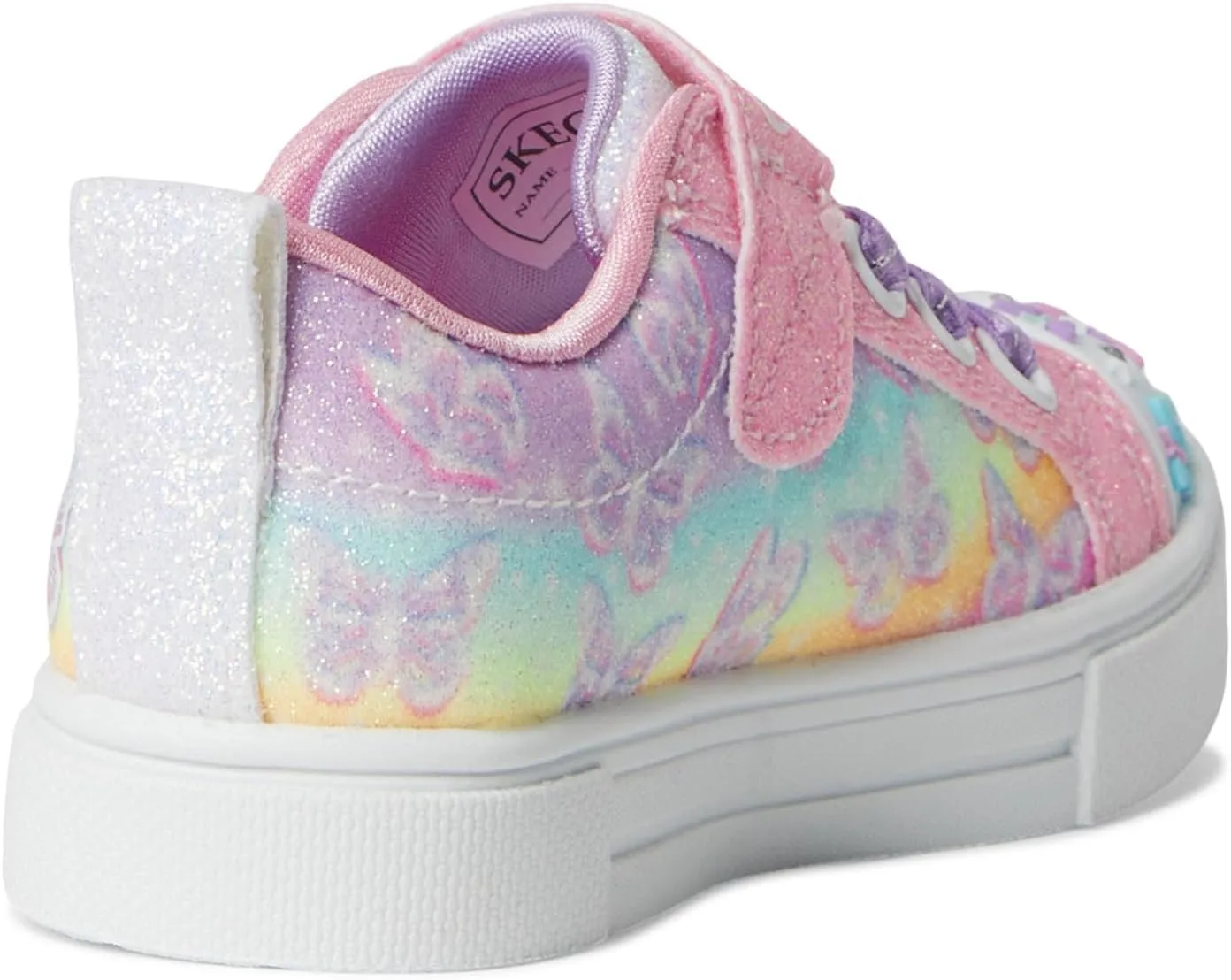 SKECHERS Girl's Twinkle Sparks-Ombre Flutter Sneaker