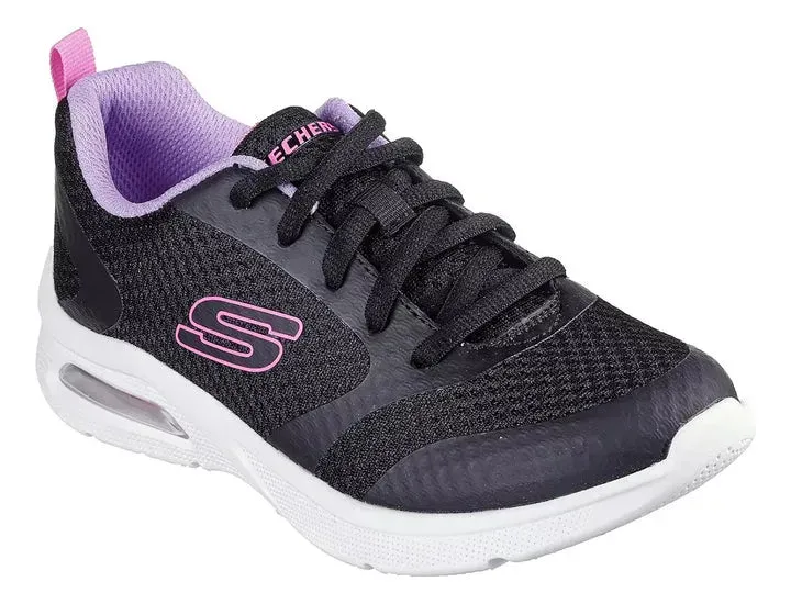 SKECHERS MICROSPEC MAX GIRLS' SNEAKER 303544L-BKLV