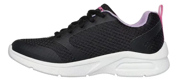 SKECHERS MICROSPEC MAX GIRLS' SNEAKER 303544L-BKLV