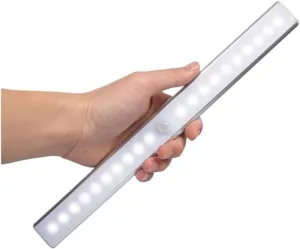 Smart Strip Charging 60led Human Body Sensor lamp Cabinet lamp Sensor Night Light USB Shoe Cabinet Wardrobe lamp (Color : 20 lamp Beads White Light, Size : 2.8w)