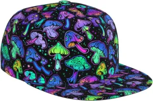 Snapback Hat for Men Women,Stylish Flat Bill Hat Baseball Caps Adjustable Flat Brim Hip Hop Baseball Hats