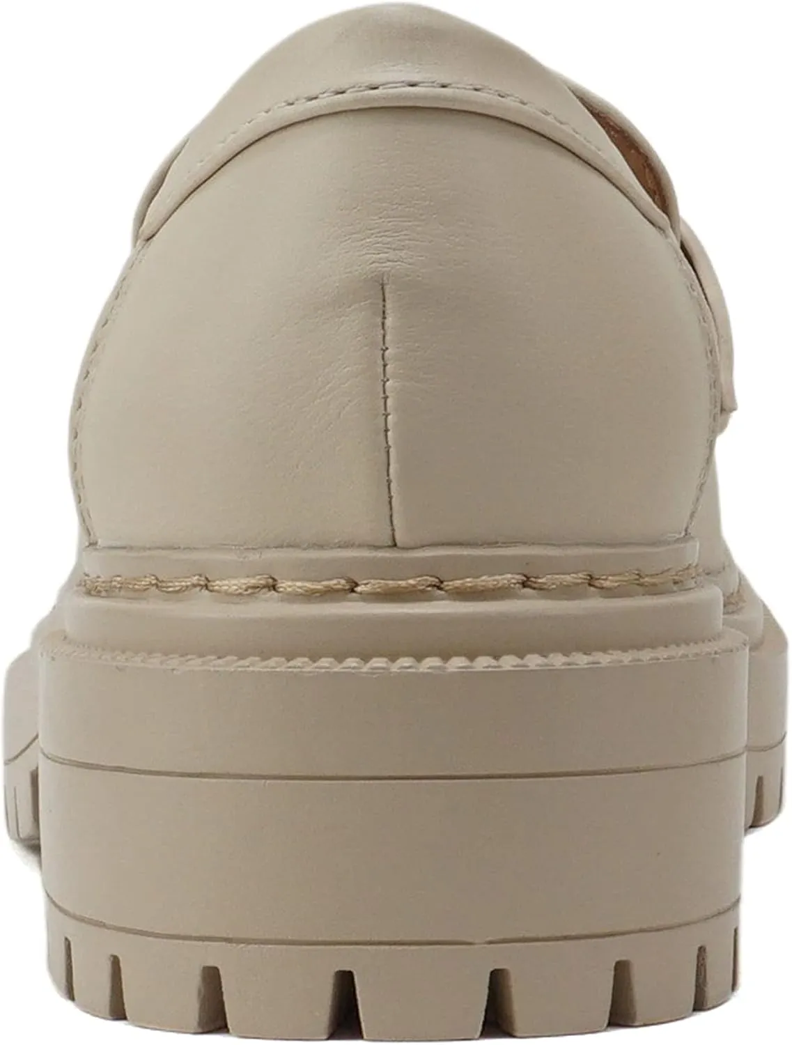 Soda “Eureka” ~ Women Slip On Platform Penny Loafer Lug Sole with Stitched Detail