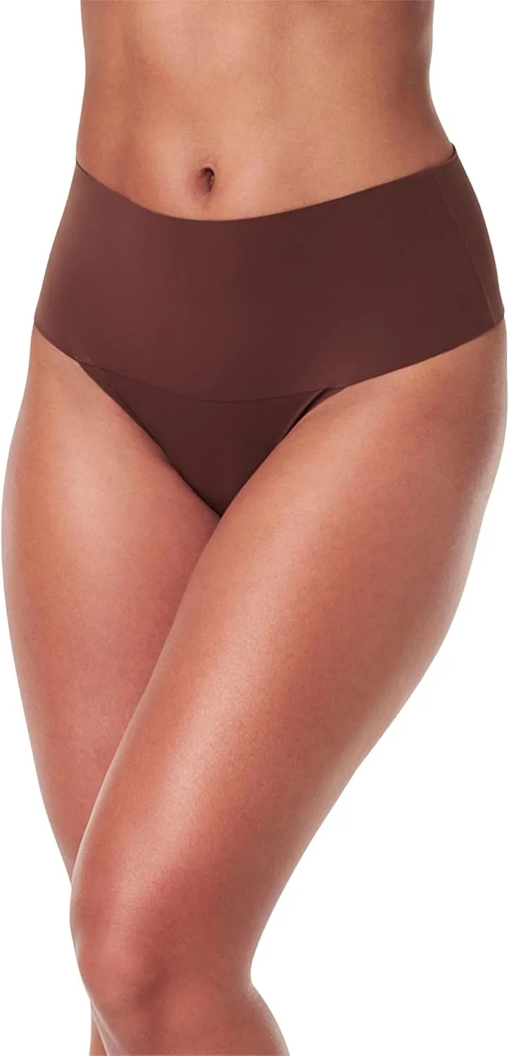 SPANX Undie-Tectable Thong - Comfortable Core Control - Invisible Shapewear Thong - Women's No Show Thong Underwear