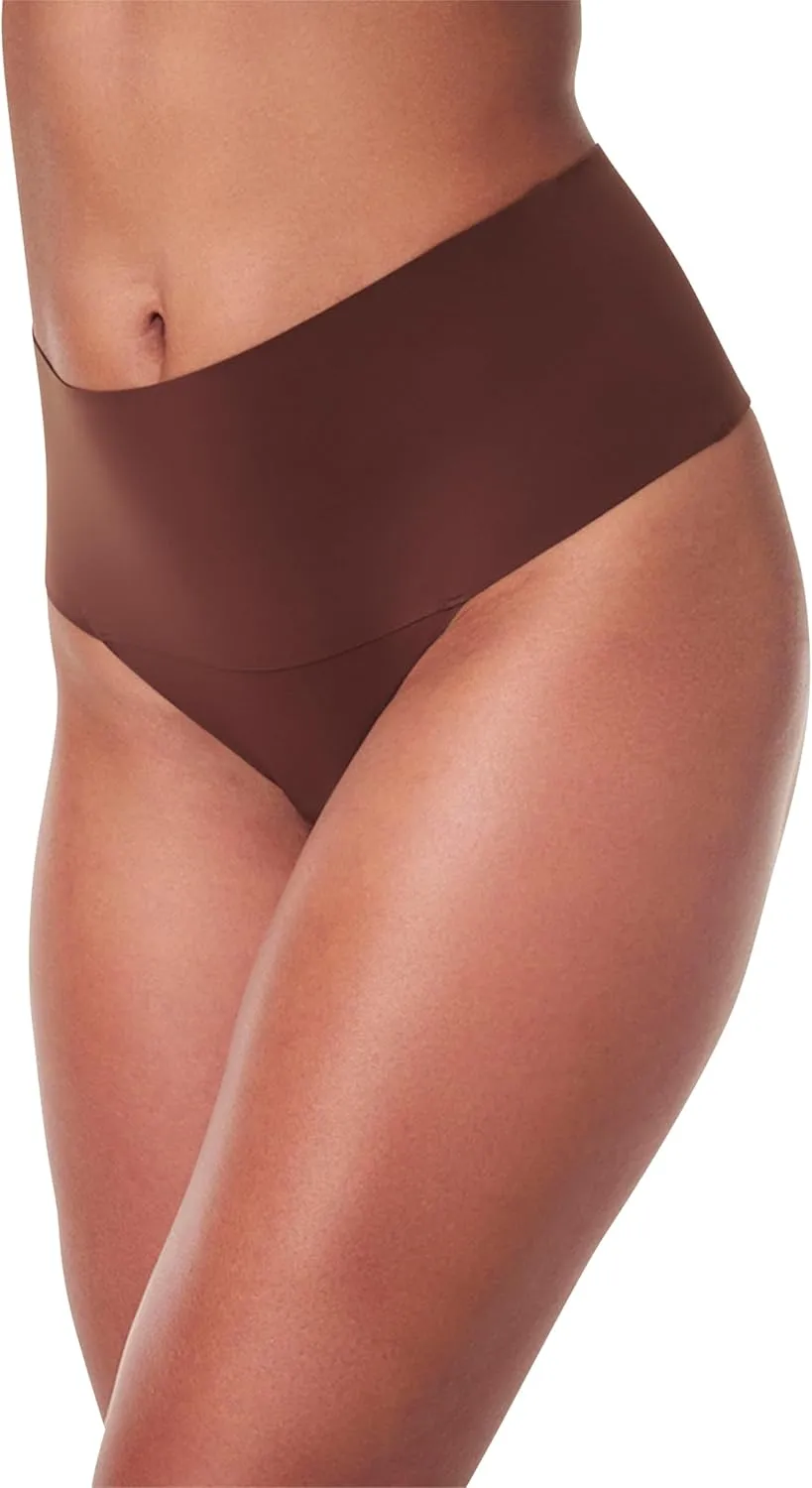 SPANX Undie-Tectable Thong - Comfortable Core Control - Invisible Shapewear Thong - Women's No Show Thong Underwear