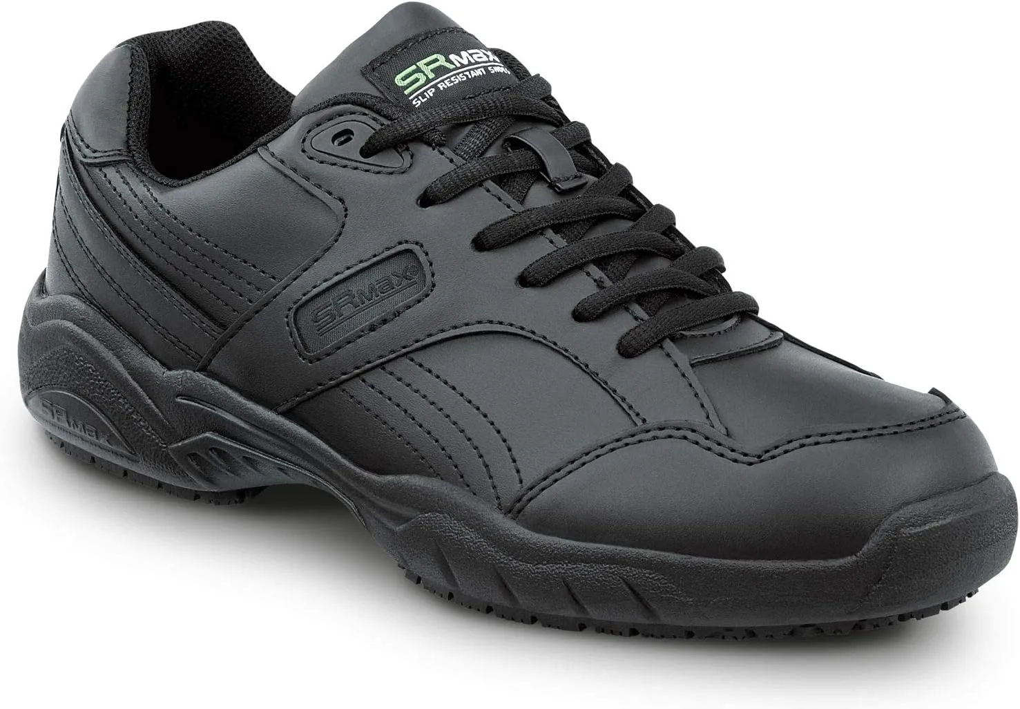 SR Max Dover, Men's, Black, Athletic Style Soft Toe Slip Resistant Work Shoe