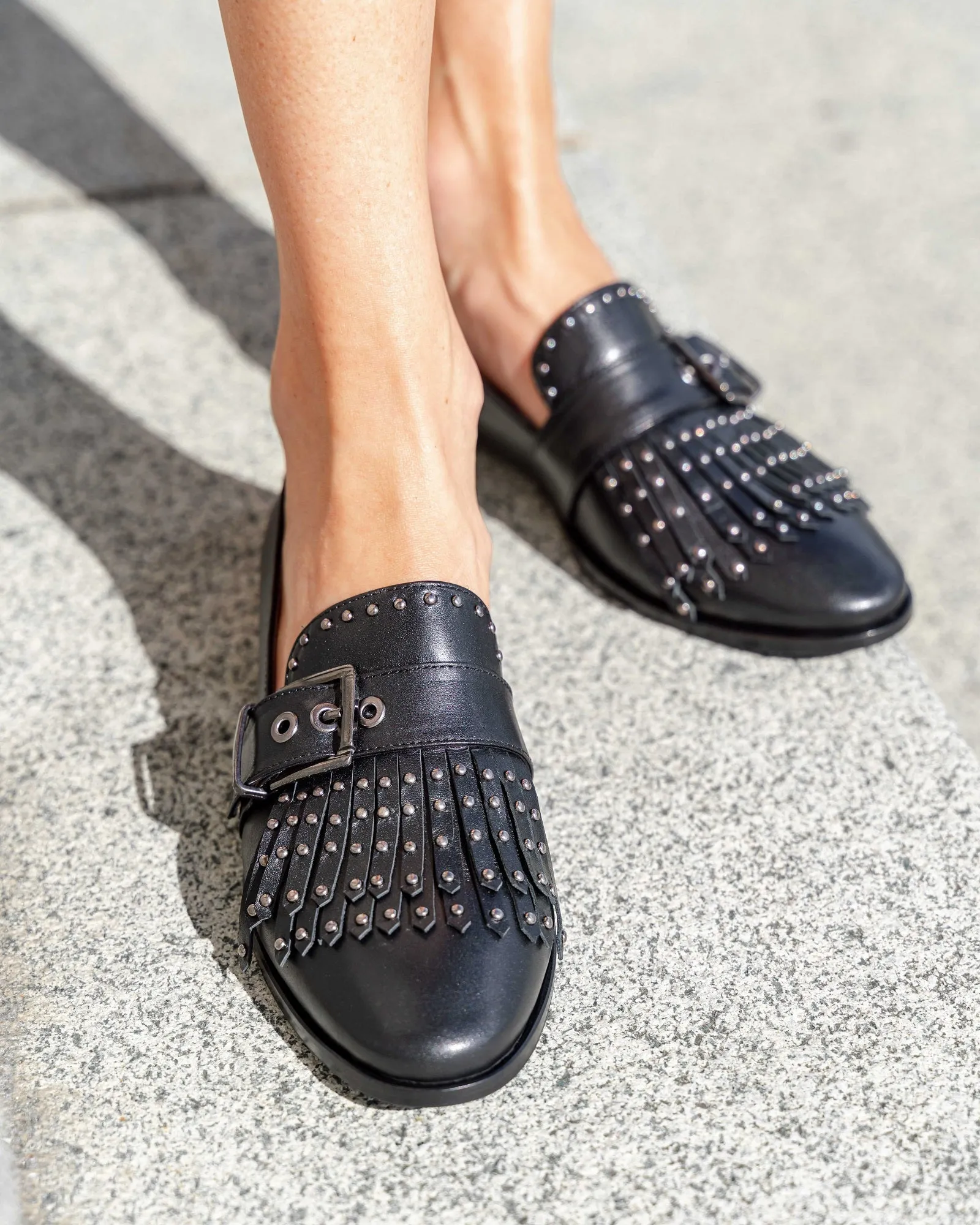 Stud Loafer Black
