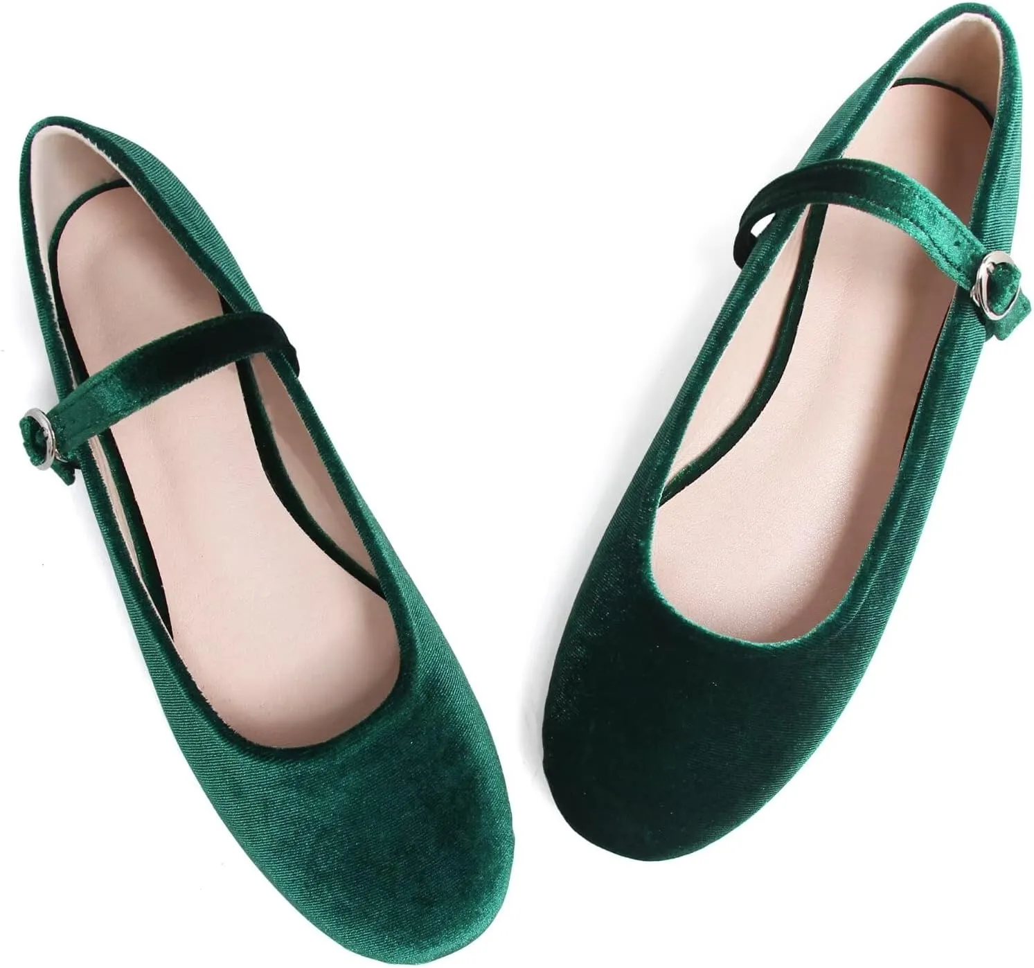 Stunner Women's Leather Dress Flats - Comfortable Square Toe Slip On Mary Jane Work Flats
