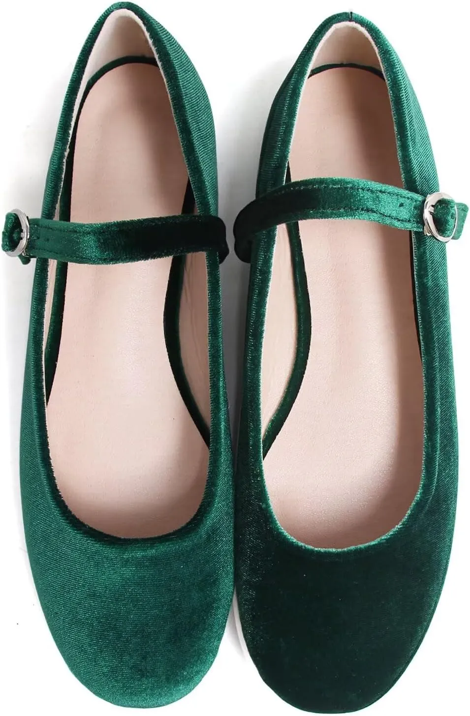 Stunner Women's Leather Dress Flats - Comfortable Square Toe Slip On Mary Jane Work Flats