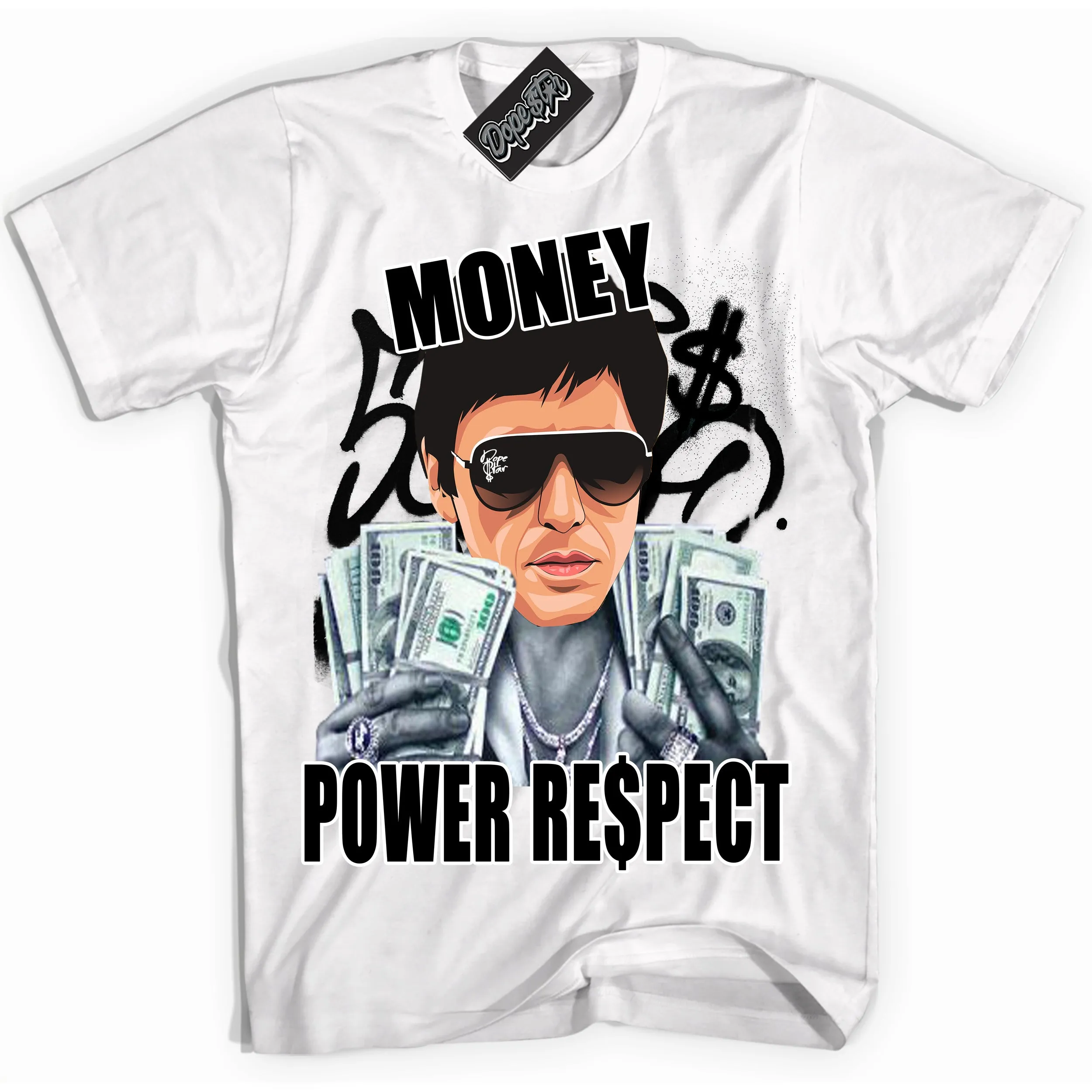 Suede Panda Dunk Sneaker Shirt Tony Montana Graphic