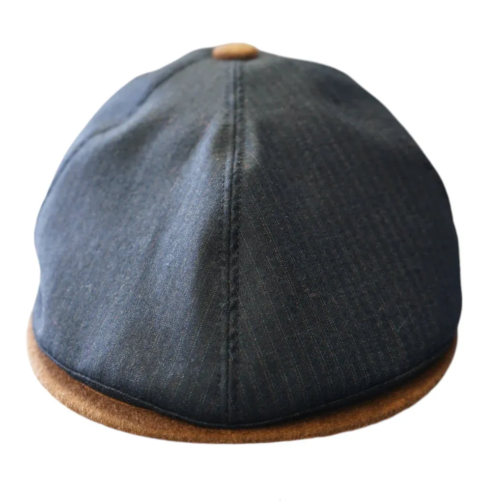 Superfine 100% Wool Flat Cap Blue
