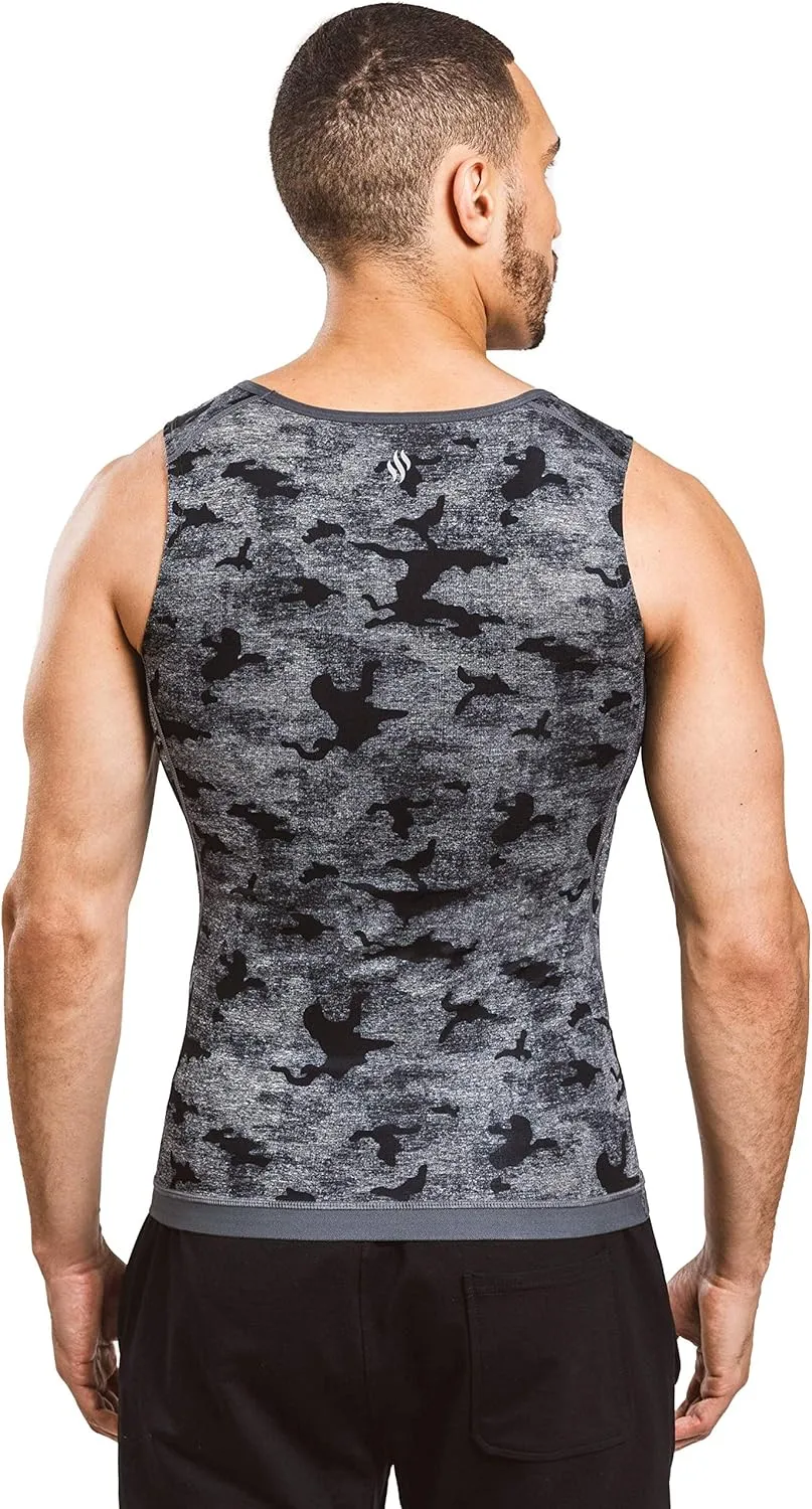 Sweat Shaper Men’s Premium Slimming Shapewear Workout Sauna Tank Top Vest