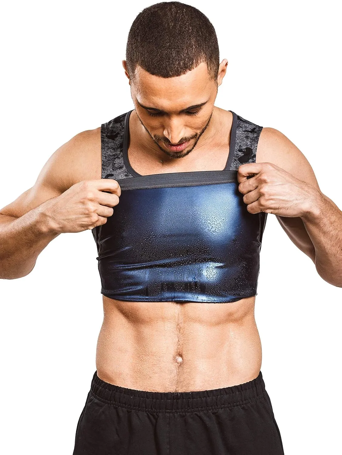 Sweat Shaper Men’s Premium Slimming Shapewear Workout Sauna Tank Top Vest