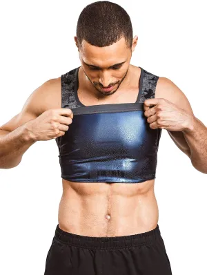 Sweat Shaper Men’s Premium Slimming Shapewear Workout Sauna Tank Top Vest