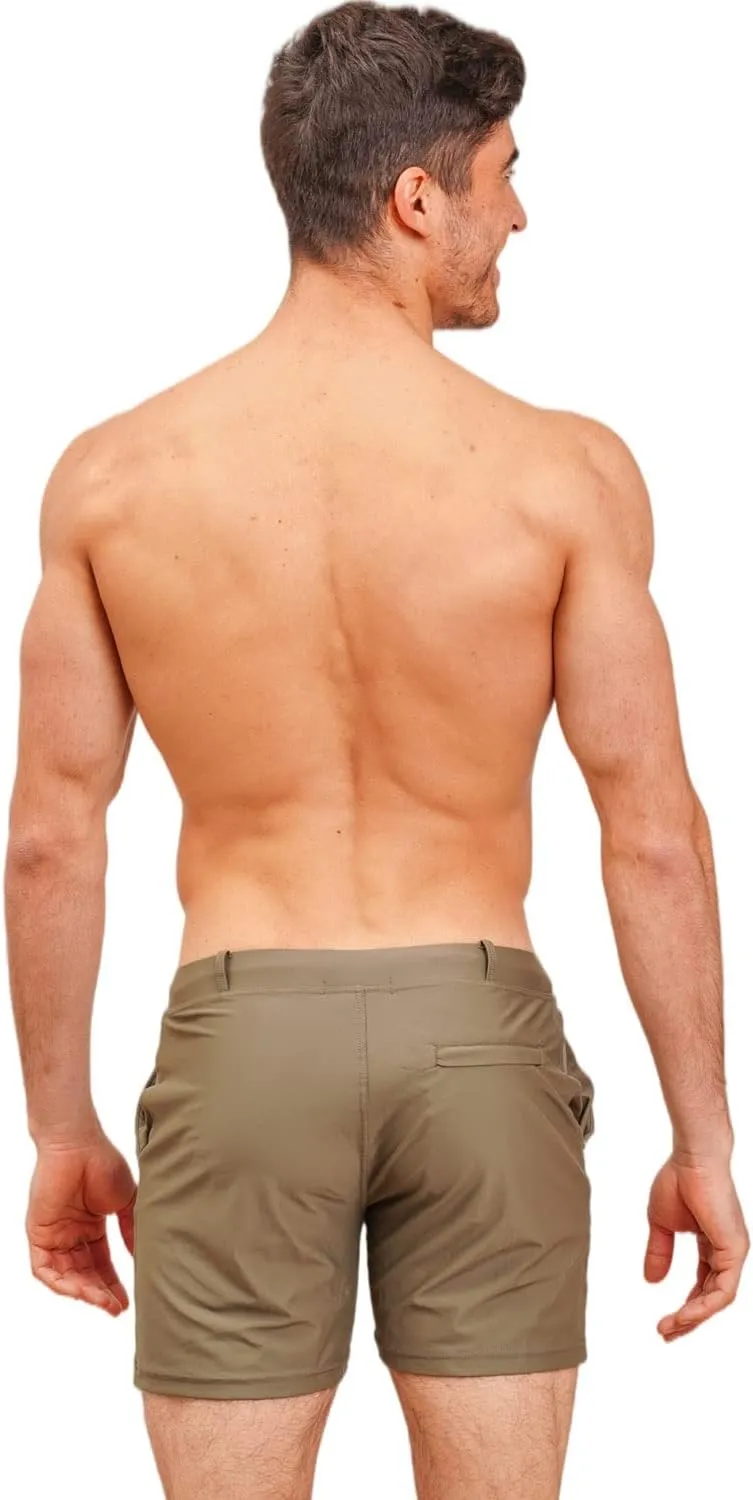 Taddlee Swimwear Men Swimsuits Square Cut Swimming Boxer Briefs Bikini Trunks