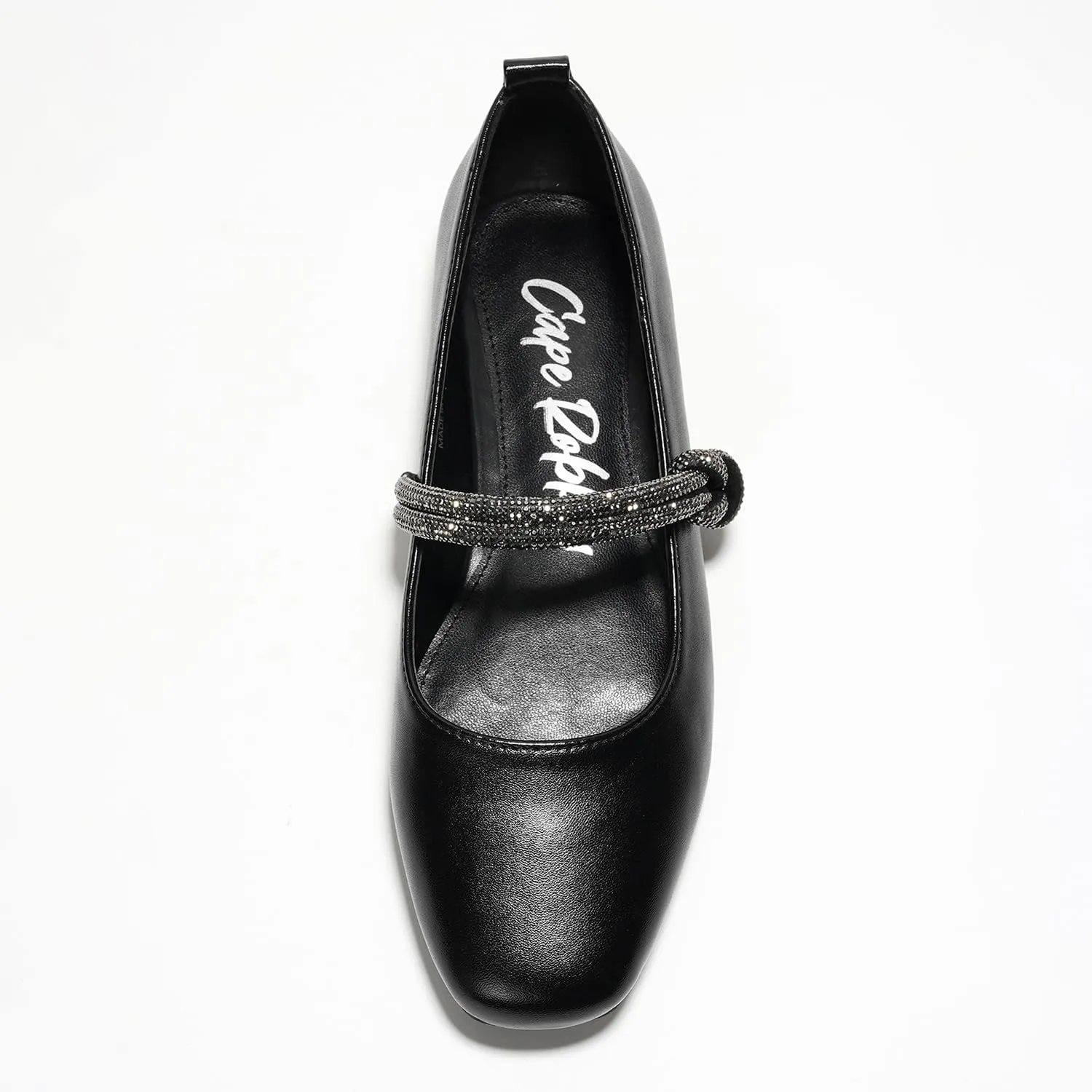 Tammy Cape Robbin Ballet Flats - Comfortable Rhinestone Dressy Shoes
