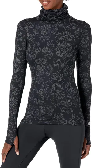 Terramar Women's Cloud Nine 4-Way Stretch Brushed Turtle Neck