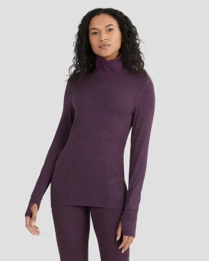 Terramar Women's Cloud Nine 4-Way Stretch Brushed Turtle Neck