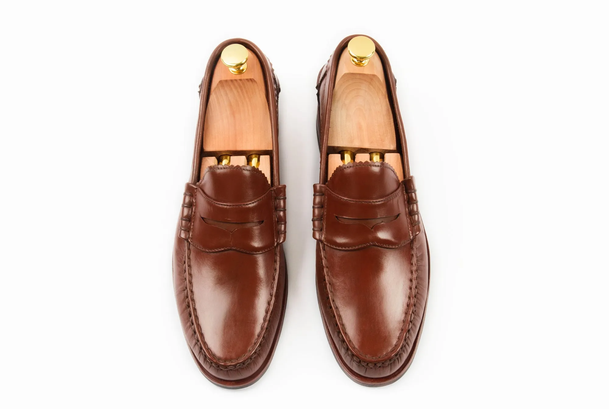 The Grand Penny Loafers - Chestnut Brown