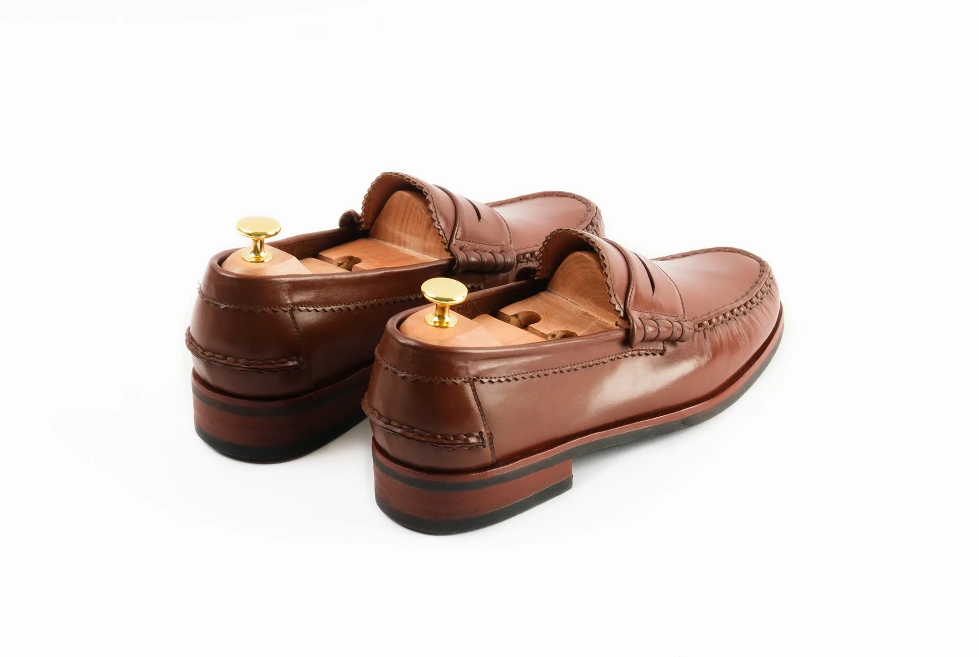 The Grand Penny Loafers - Chestnut Brown