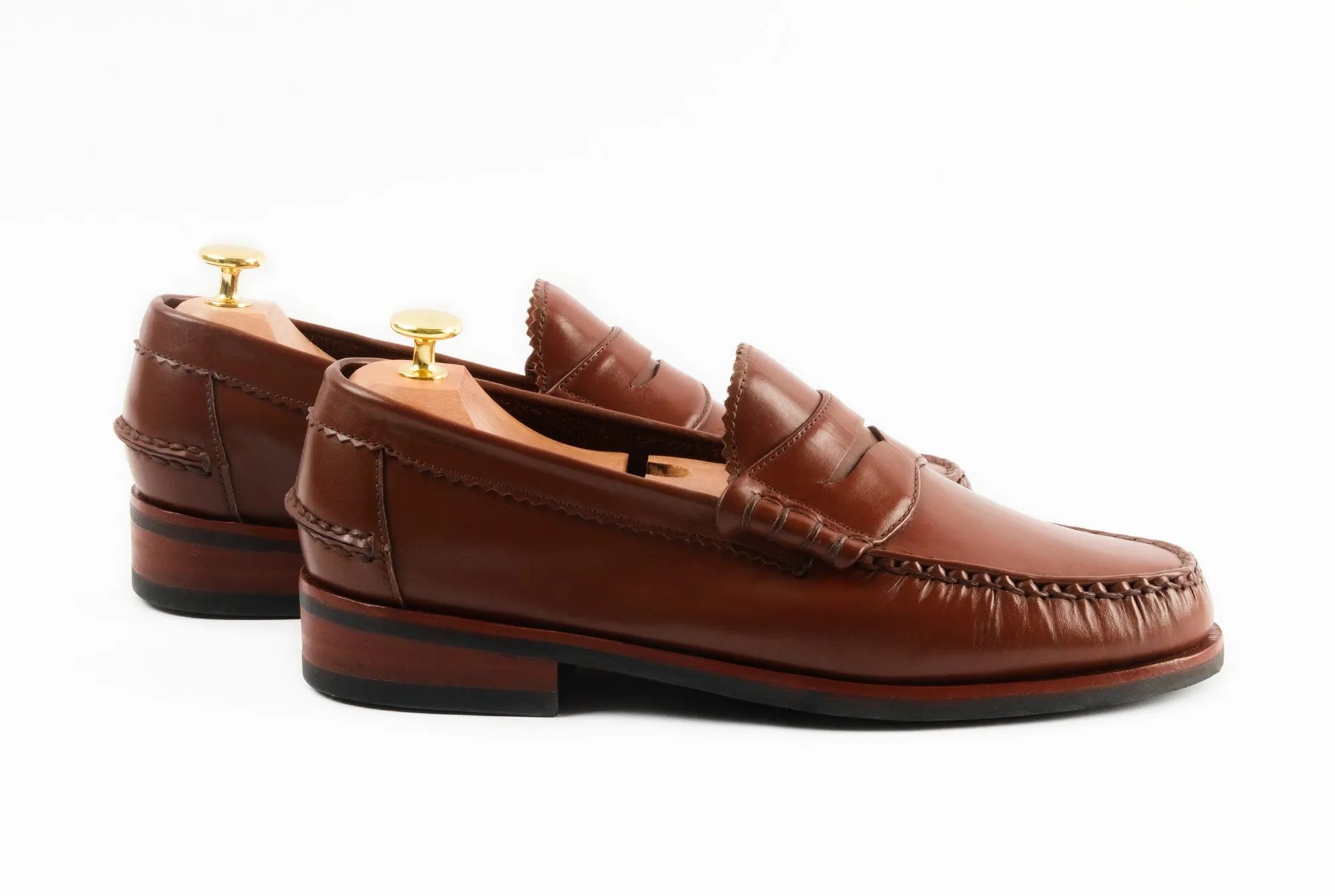 The Grand Penny Loafers - Chestnut Brown