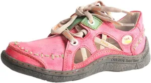 TMA EYES Women's lace-up Casual Comfortable Flat Fashion Walking Non-Slip Shoes