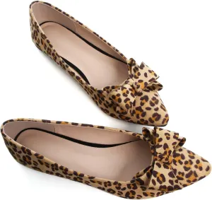 TN TANGNEST Women's Summer Dress Flats - Comfortable Pointed Toe Bowknot Ballet Shoes for Woman - Soft Suede Driving Flats