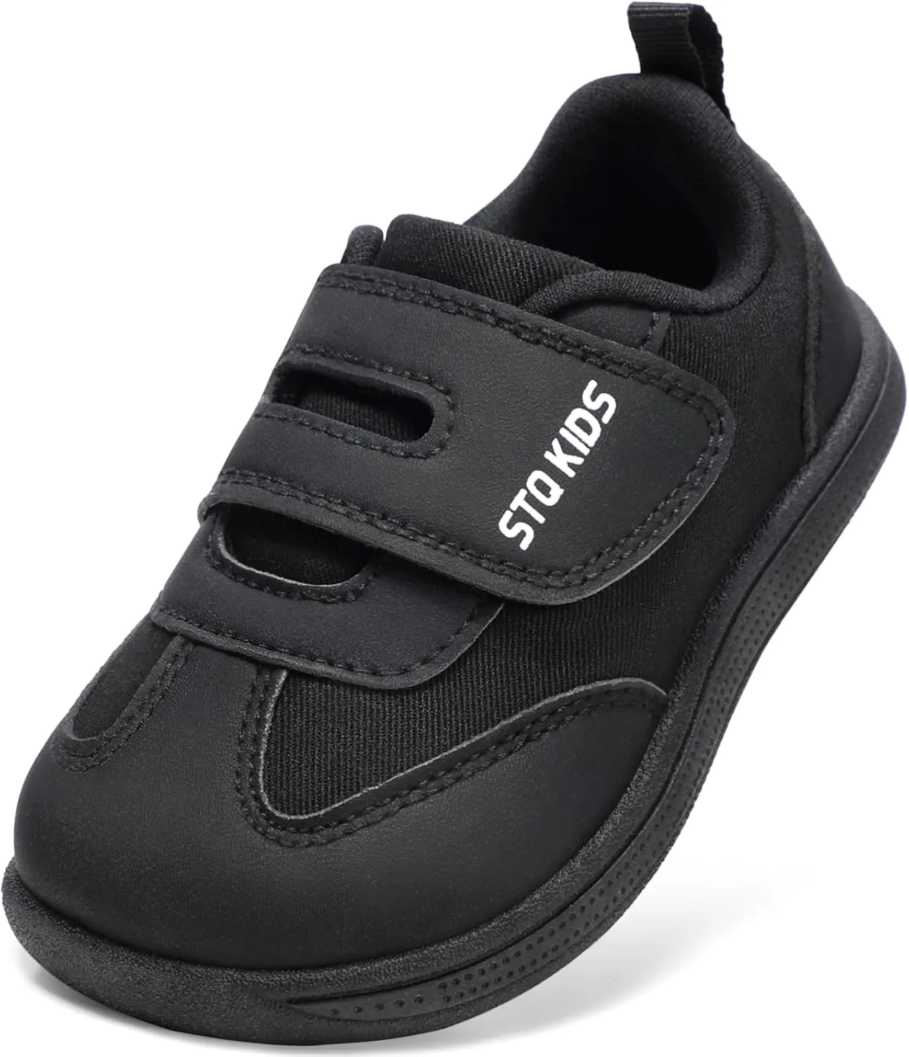 Toddler Wide Toe Box Shoes: Boys Barefoot Shoe Girl Sneakers Little Kids Tennis Non-Slip Zero Drop First Walking Breathable Running Athletic School Gym Sneaker
