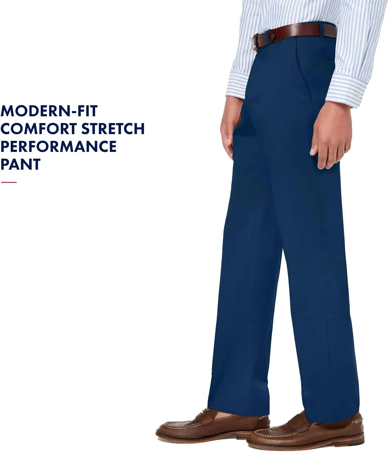 Tommy Hilfiger Men's Classic Stretch Chino Pants – Modern Fit, Wrinkle & Water-Resistant, Versatile & Comfortable