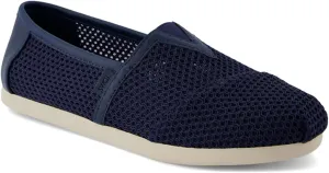 TOMS - Mens Alpargata Classic Espadrille, Color Navy Textured Mesh/Pu Trim, Size: 10 D(M) US