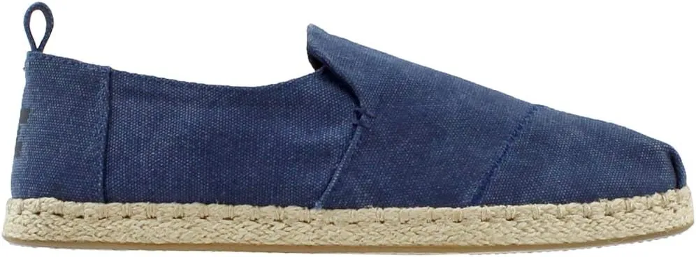 TOMS Mens Deconstructed Alpargata Rope Slip On Sneakers Shoes Casual - Blue