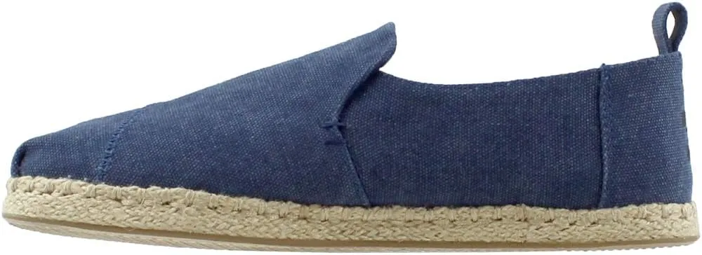 TOMS Mens Deconstructed Alpargata Rope Slip On Sneakers Shoes Casual - Blue