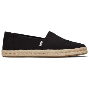 Toms Women Alpargata Rope 2.0 Black Recycled Slubby
