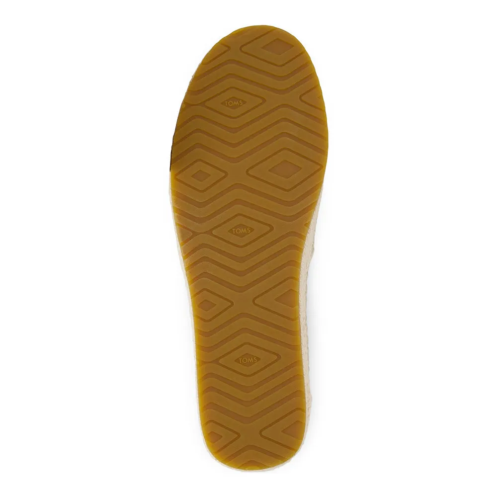 Toms Women Valencia Champagne Metallic Leather Basket Weave