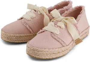 TOMS Women's Carolina Lace-Up Oxford, Pale Rose Beachside Woven/Fray, 10