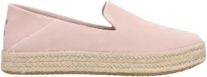 TOMS Womens Carolina Suede Espadrille Slip On Flats Casual - Pink