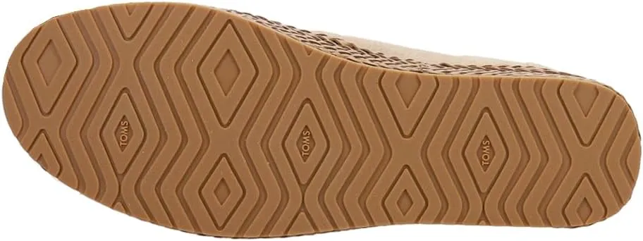 TOMS Women's Valencia Suede Platform Espadrille Flat