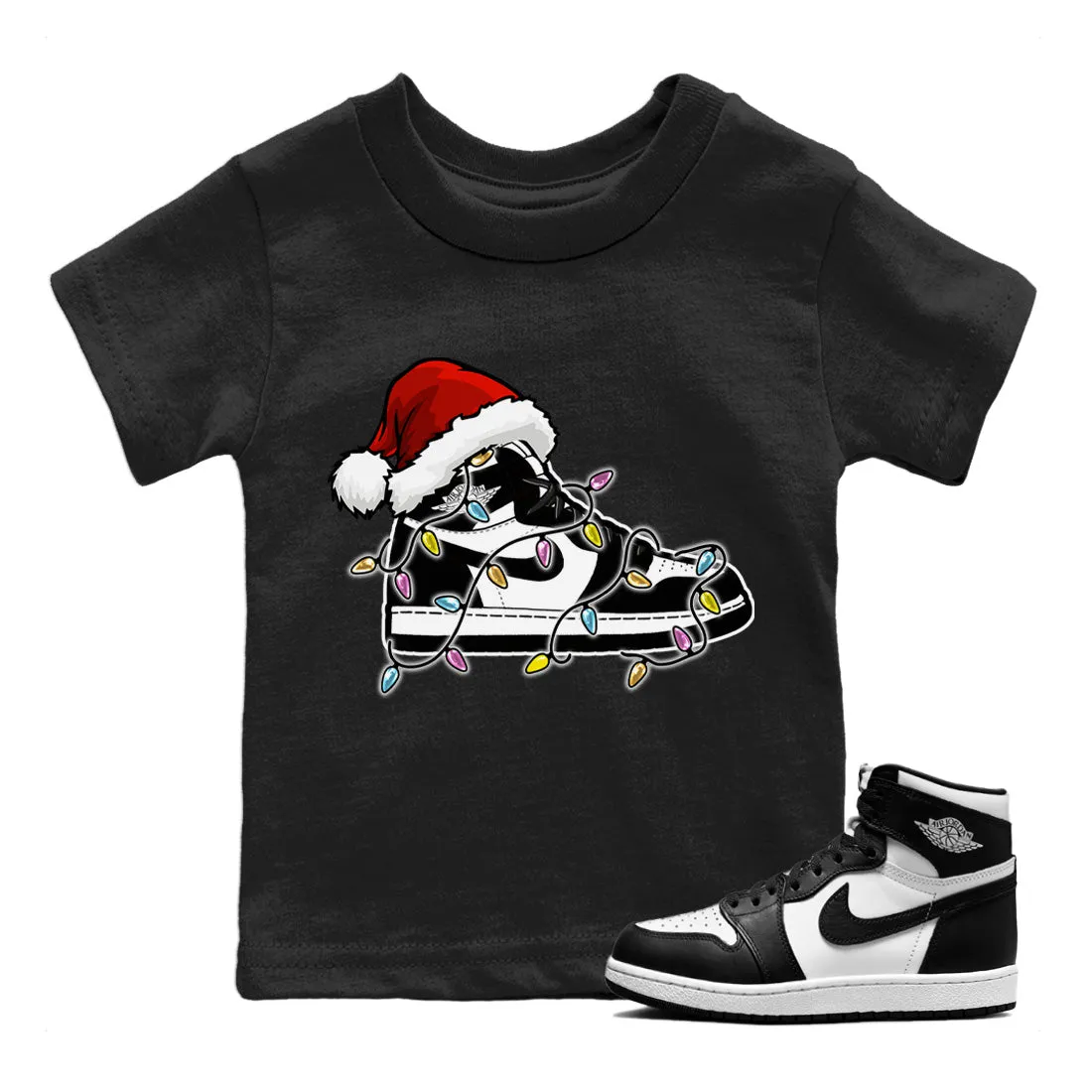 Tops Sneaker - Price drop Air Jordan 1 White Kids Black Christmas Light Volume discount